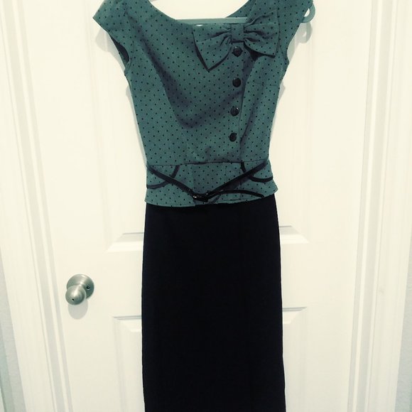 Alicia Estrada Stop Staring Park Place Dress, size S. Blk/gray. - Picture 1 of 9